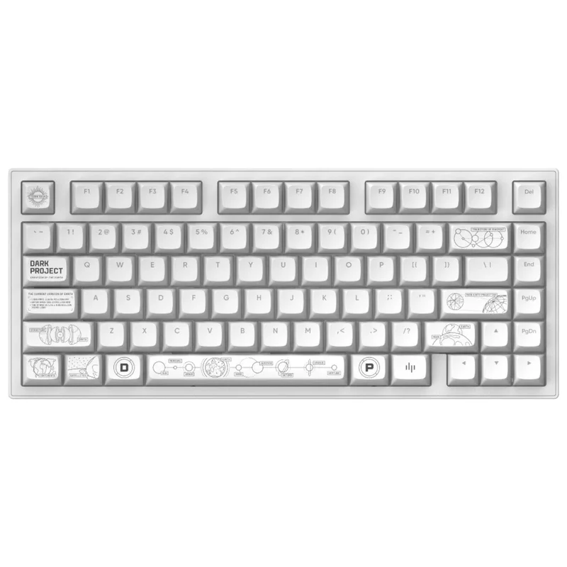 Игровая клавиатура USB/BT Dark Project ALU81A Terra Nova, White (DPKB_NOVA_81_ANSI_WHITE_UA) 2