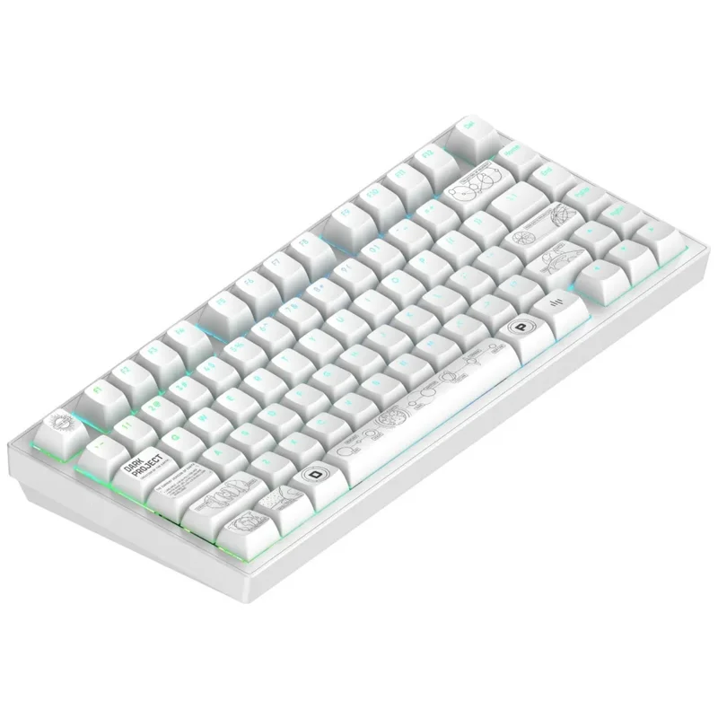 Игровая клавиатура USB/BT Dark Project ALU81A Terra Nova, White (DPKB_NOVA_81_ANSI_WHITE_UA) 3