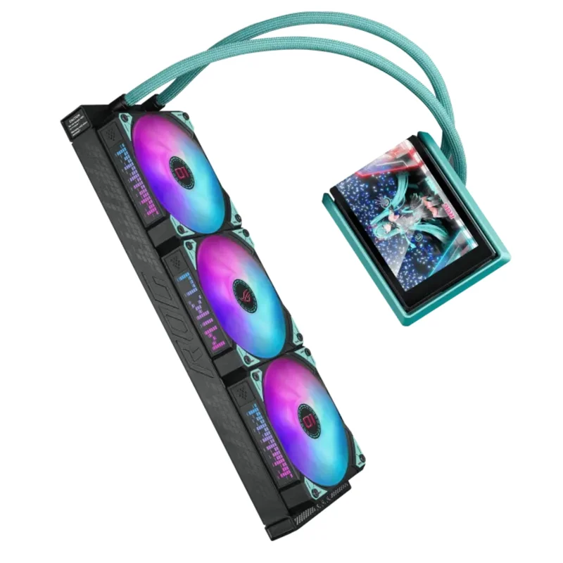 Система жидкостного охлаждения для CPU ASUS ROG RYUO IV 360 MIKU ARGB Black 3