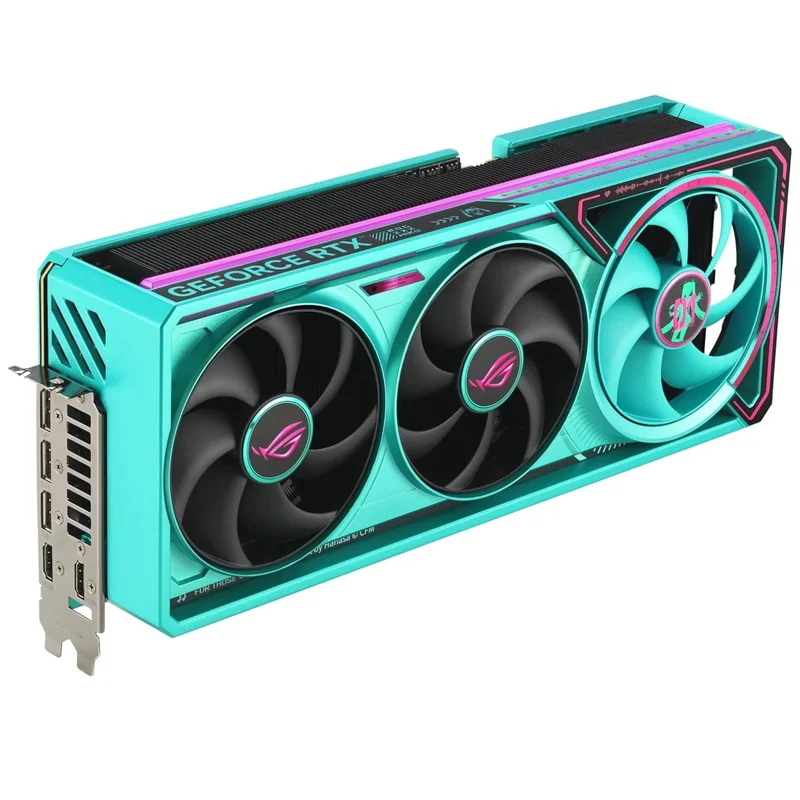 Видеокарта Asus RTX 5080 ROG ASTRAL MIKU 16GB 256bit/G7 (2HDMI+3DP)[ROG ASTRAL RTX5080 16G MIKU W] 2