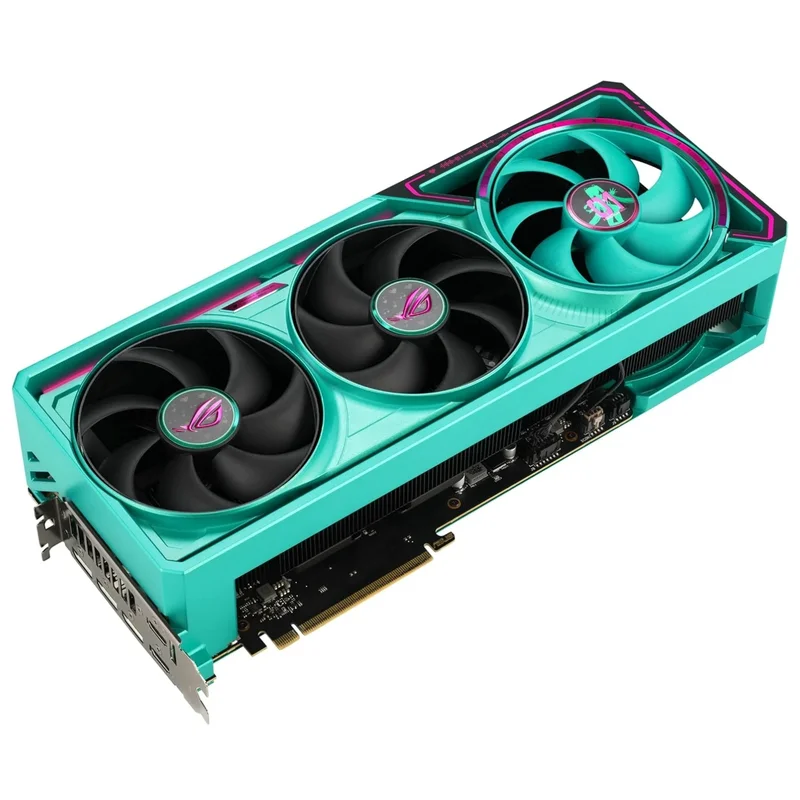 Видеокарта Asus RTX 5080 ROG ASTRAL MIKU 16GB 256bit/G7 (2HDMI+3DP)[ROG ASTRAL RTX5080 16G MIKU W] 3