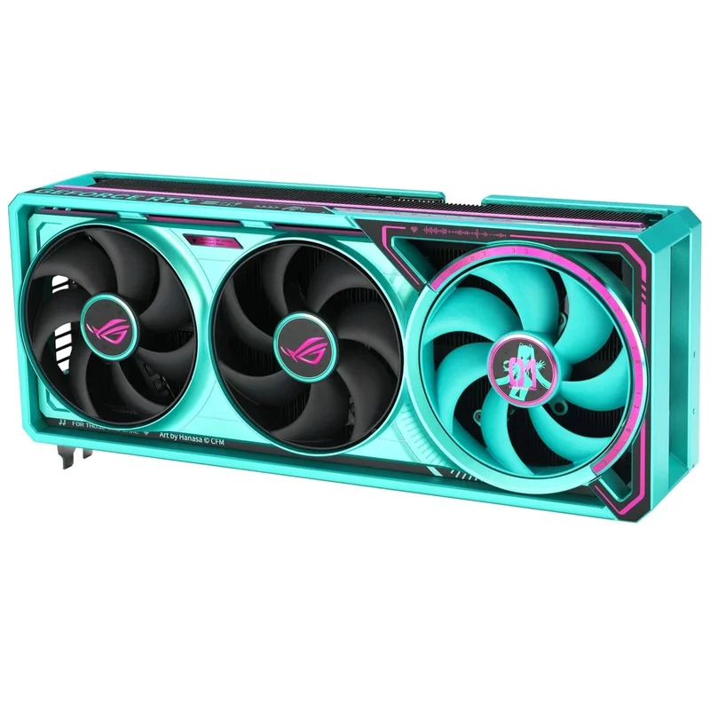 Видеокарта Asus RTX 5080 ROG ASTRAL MIKU 16GB 256bit/G7 (2HDMI+3DP)[ROG ASTRAL RTX5080 16G MIKU W] 4