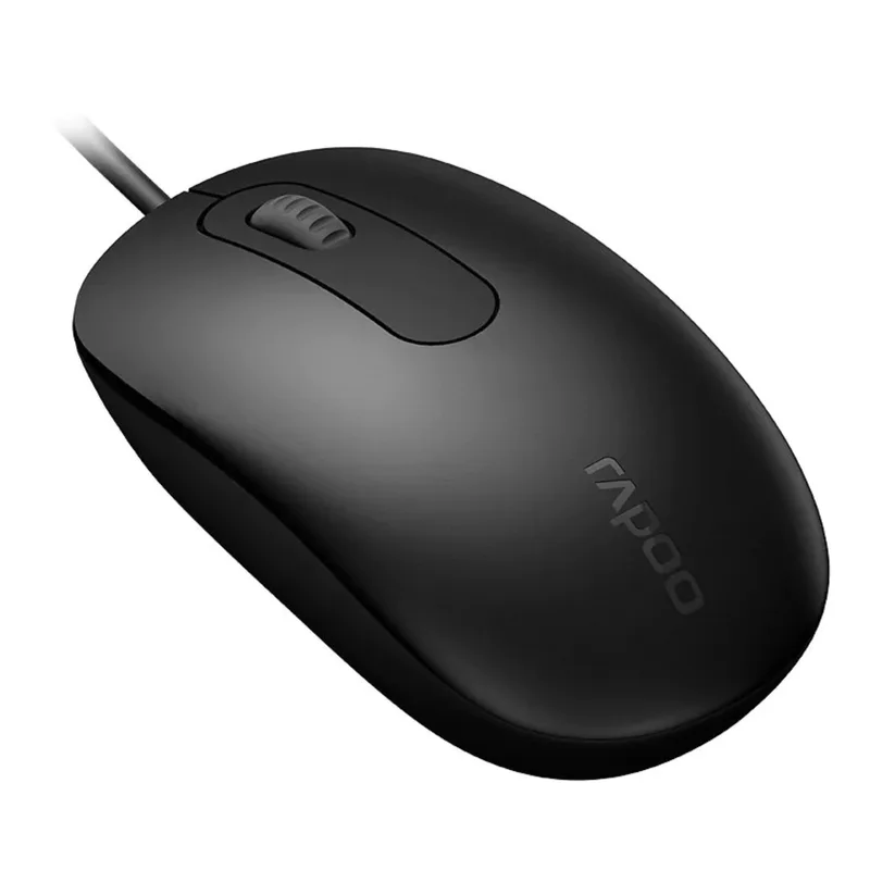 Мышка проводная Rapoo N200, Черный 2