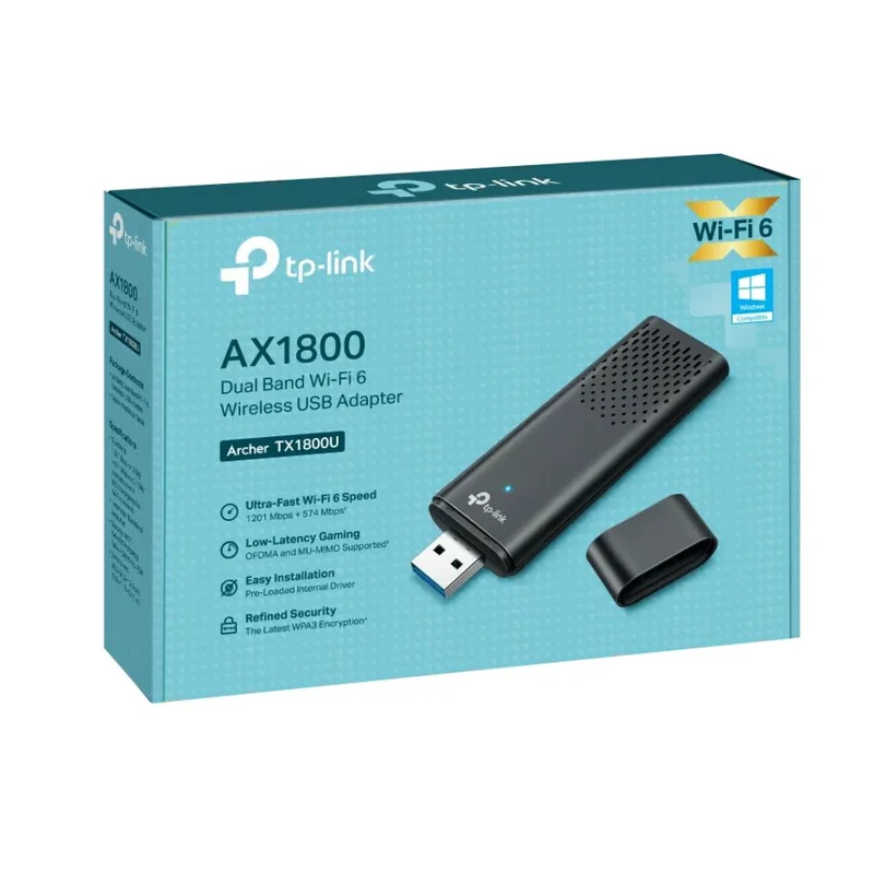 Двухдиапазонный беспроводной USB-адаптер Tp-Link Archer TX1800U(EU) 1201/574 Mbp (TX1800U) 3