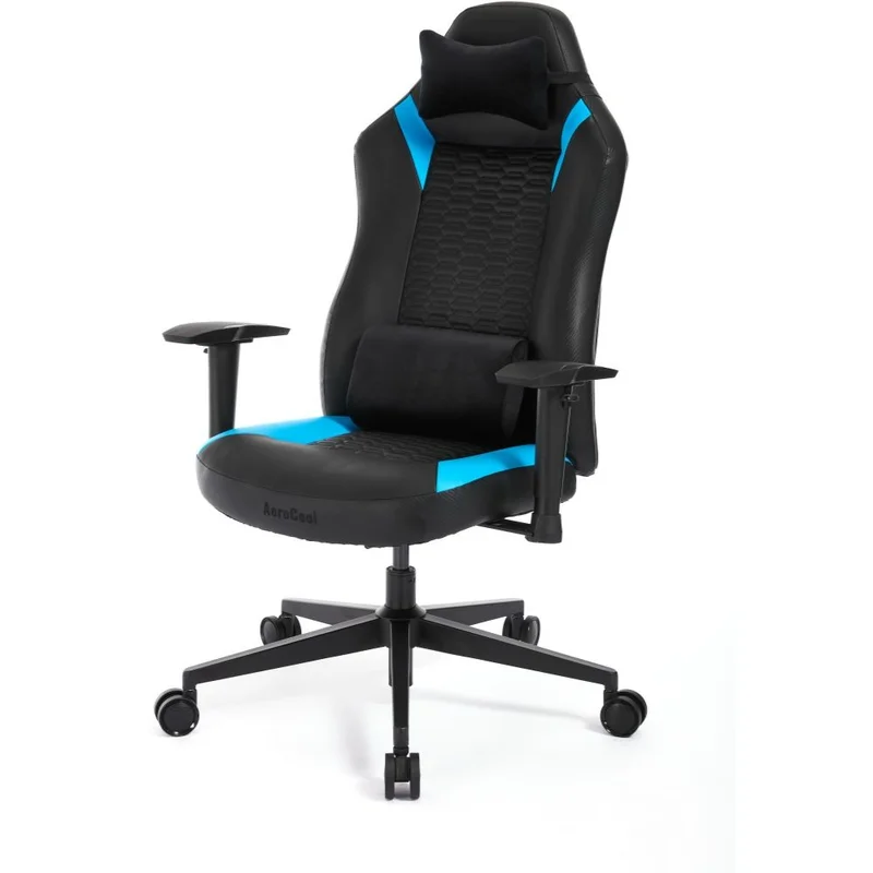 Игровое компьютерное кресло Aerocool CROWN Smart Racer Blue, Black/Blue (ACGC-2051101.B1) 2