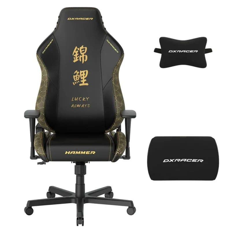 Игровое компьютерное кресло DXRacer Hammer series, Black (GC/LHE23LTA/KOI) 2