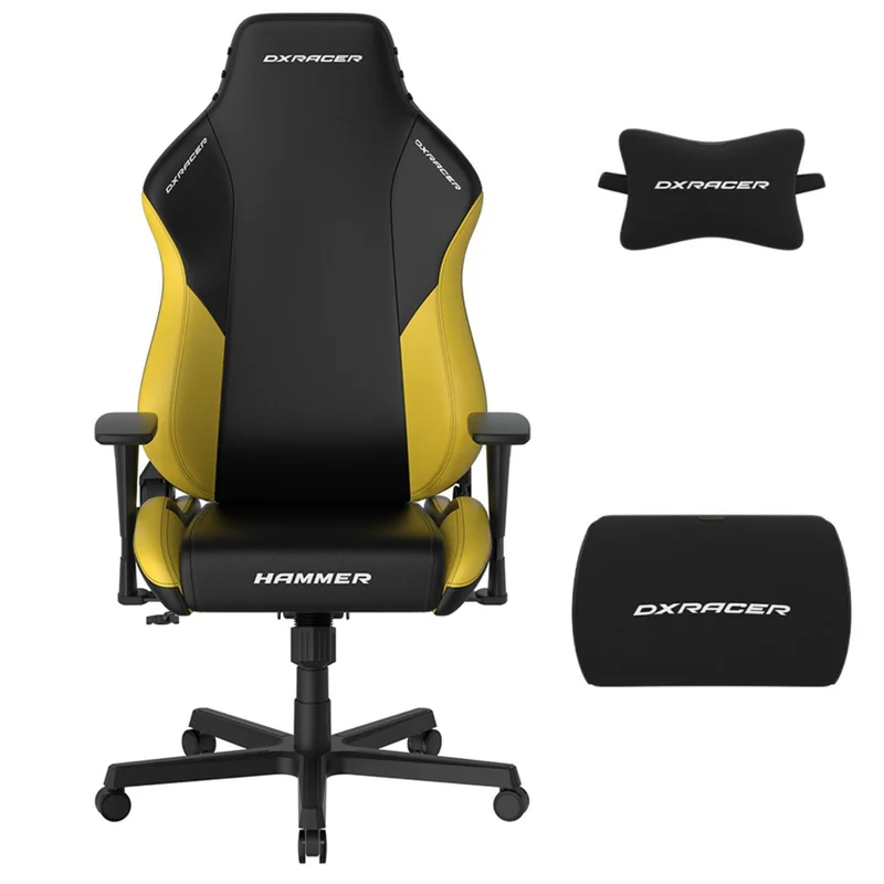 Игровое компьютерное кресло DXRacer Hammer series, Black/Yellow (GC/LHE23LTA/NY) 2