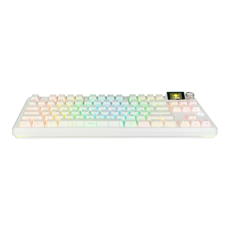 Игровая клавиатура бесроводная Ajazz AK870 V2, White (AK870/Murad/White) 3