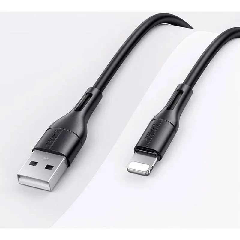 Кабель USAMS SJ500USB01 - USB A - Apple lightning, 1 м , чёрный 2