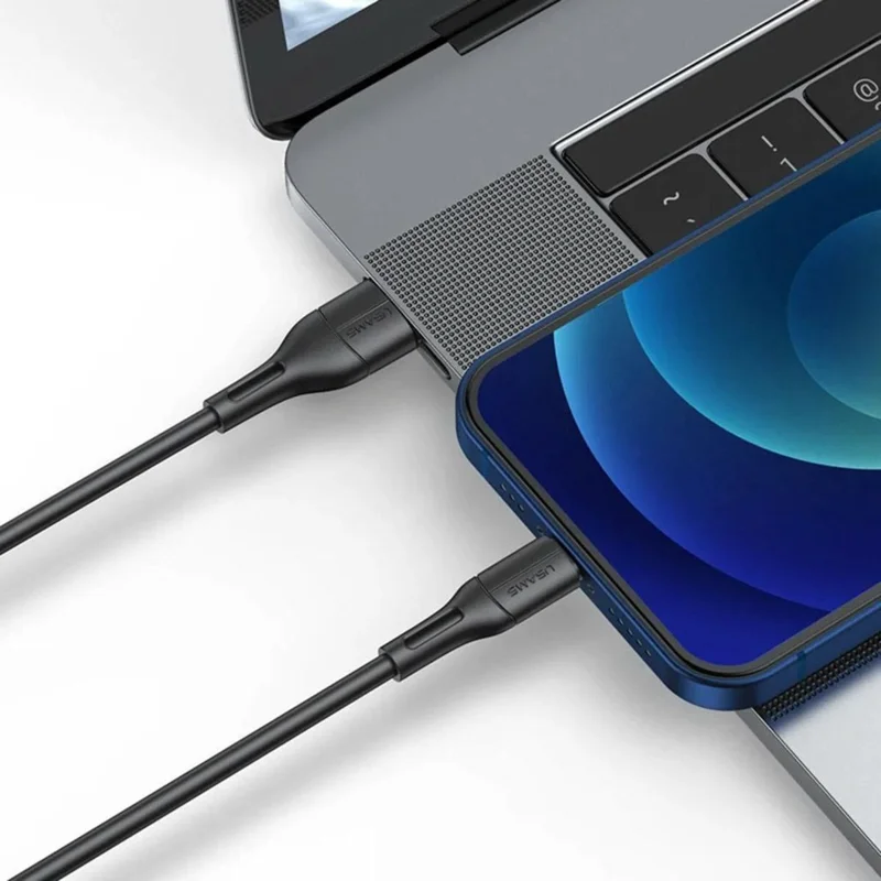 Кабель USAMS SJ500USB01 - USB A - Apple lightning, 1 м , чёрный 3