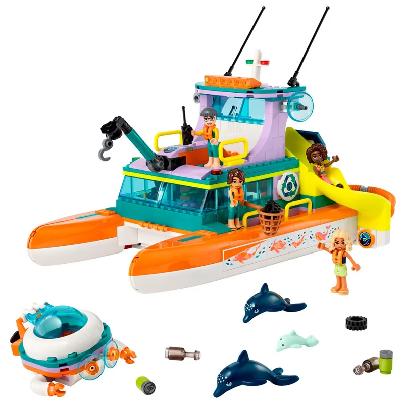 Конструктор LEGO Friends Лодка морской спасательной бригады (LEGO 41734) 2
