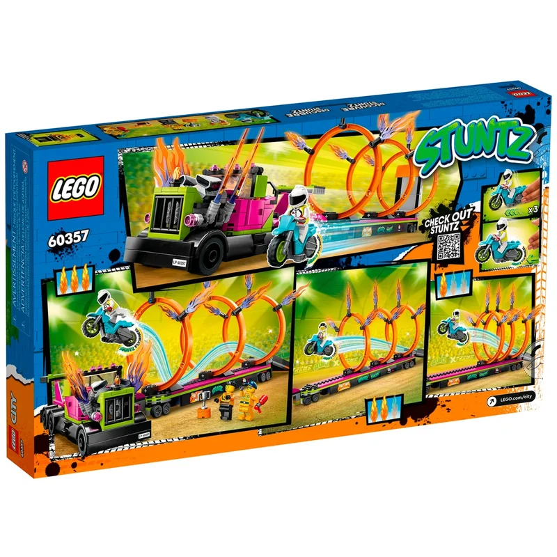 Конструктор LEGO City Трюковый грузовик и испытание с огненными кольцами (LEGO 60357) 2