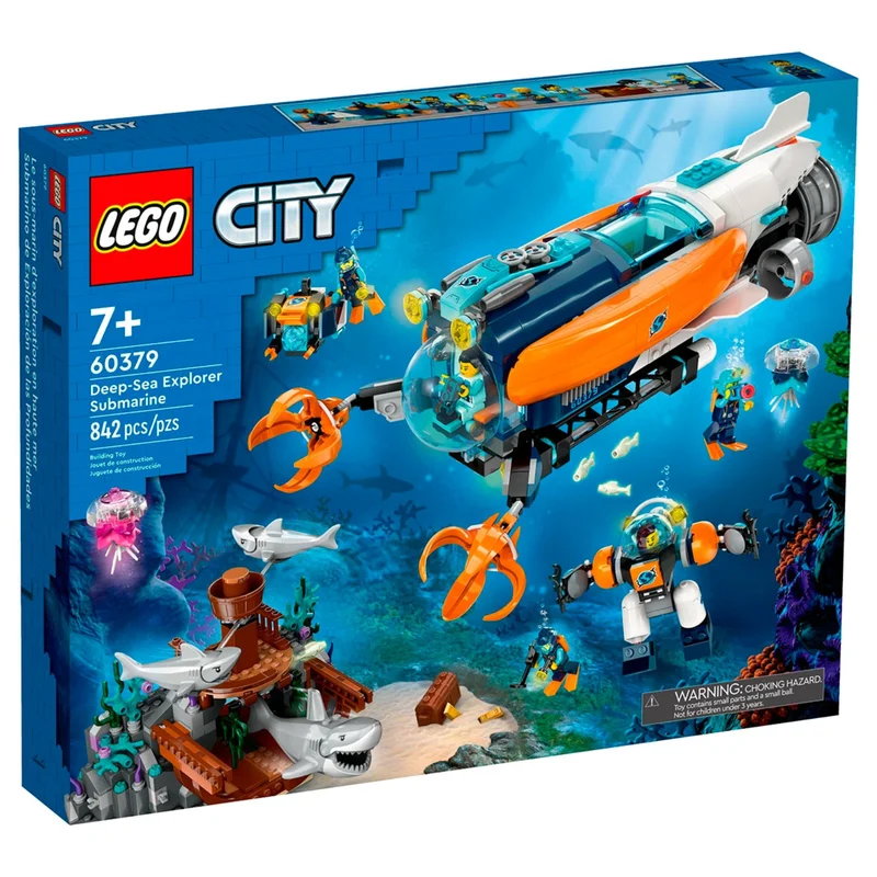 Конструктор LEGO City Глубоководная исследовательская подводная лодка (LEGO 60379)