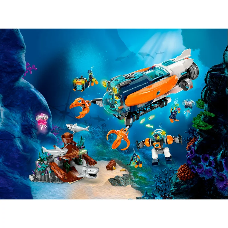 Конструктор LEGO City Глубоководная исследовательская подводная лодка (LEGO 60379) 2