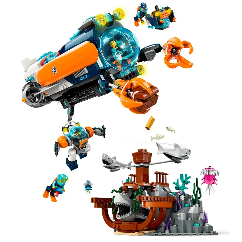 Конструктор LEGO City Глубоководная исследовательская подводная лодка (LEGO 60379) 6