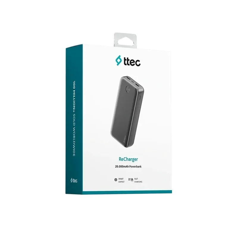 Внешний аккумулятор TTEC Power bank 20.000mAh Black (2BB267S) 8