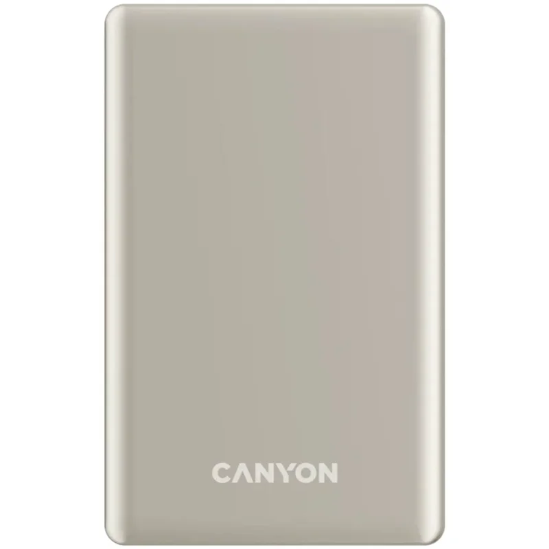 Внешний аккумулятор Canyon Power bank slim Magsafe 10000 mAh (CNS-CPB510BE), Beige 3