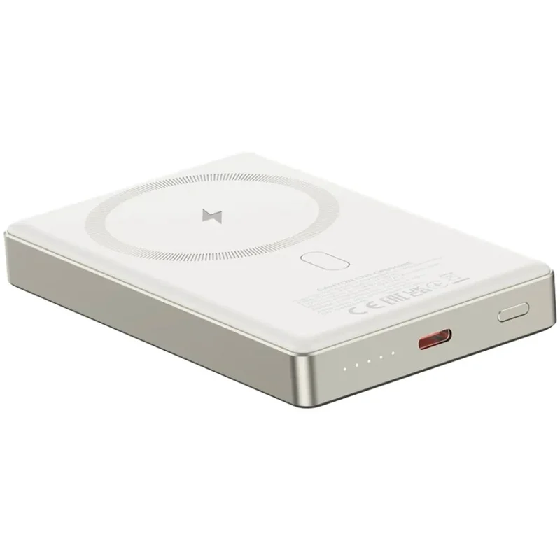 Внешний аккумулятор Canyon Power bank slim Magsafe 10000 mAh (CNS-CPB510BE), Beige 6