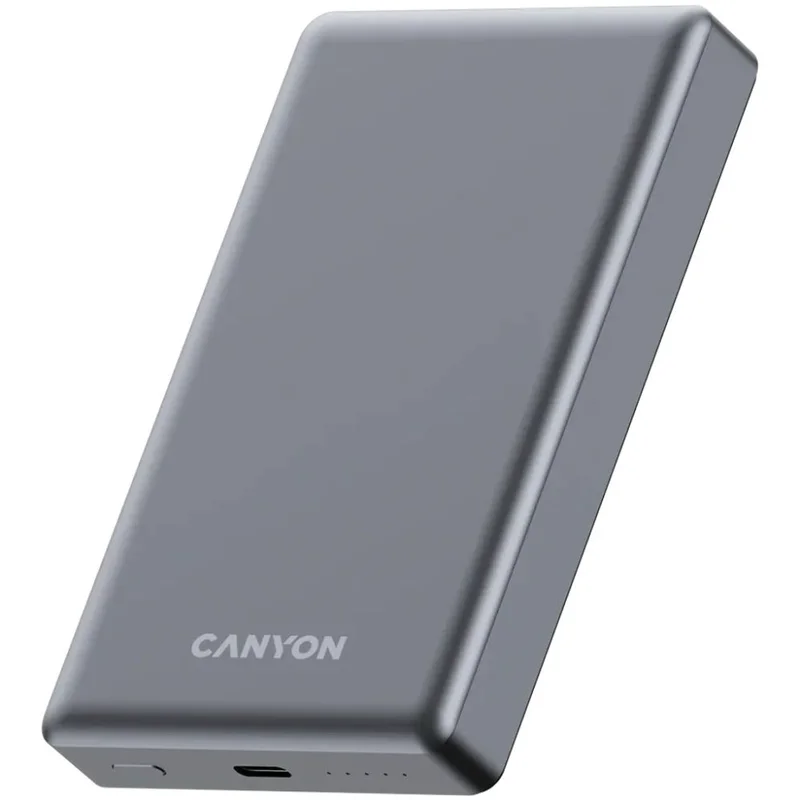 Внешний аккумулятор Canyon Power bank slim Magsafe 10000 mAh (CNS-CPB510DG), Grey 4