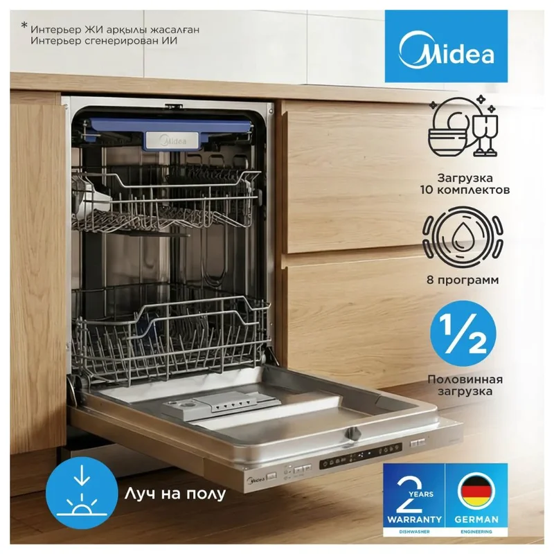 Встраиваемая посудомоечная машина Midea MDWB-4518LD 5