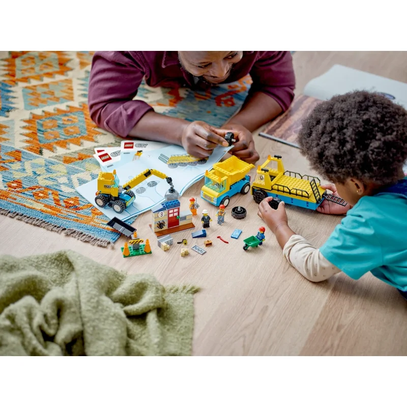Конструктор LEGO City Строительный грузовик и шаровидный кран-таран (LEGO 60391) 3