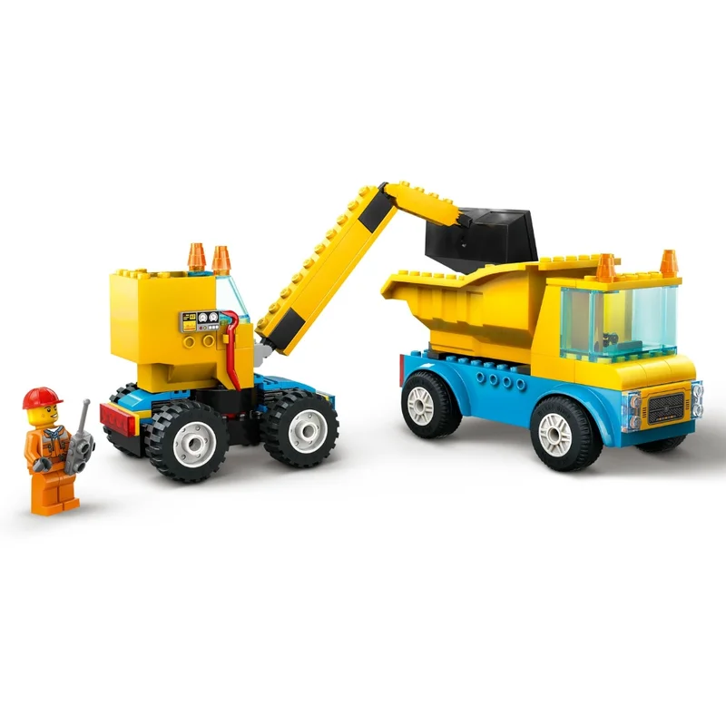 Конструктор LEGO City Строительный грузовик и шаровидный кран-таран (LEGO 60391) 4