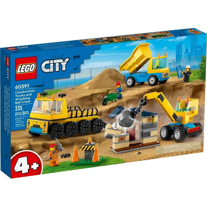 Конструктор LEGO City Строительный грузовик и шаровидный кран-таран (LEGO 60391) 7