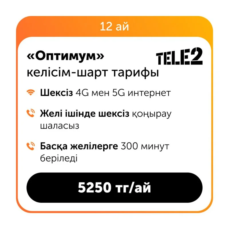 Контрактный тариф Оптимум (12 месяцев) 2