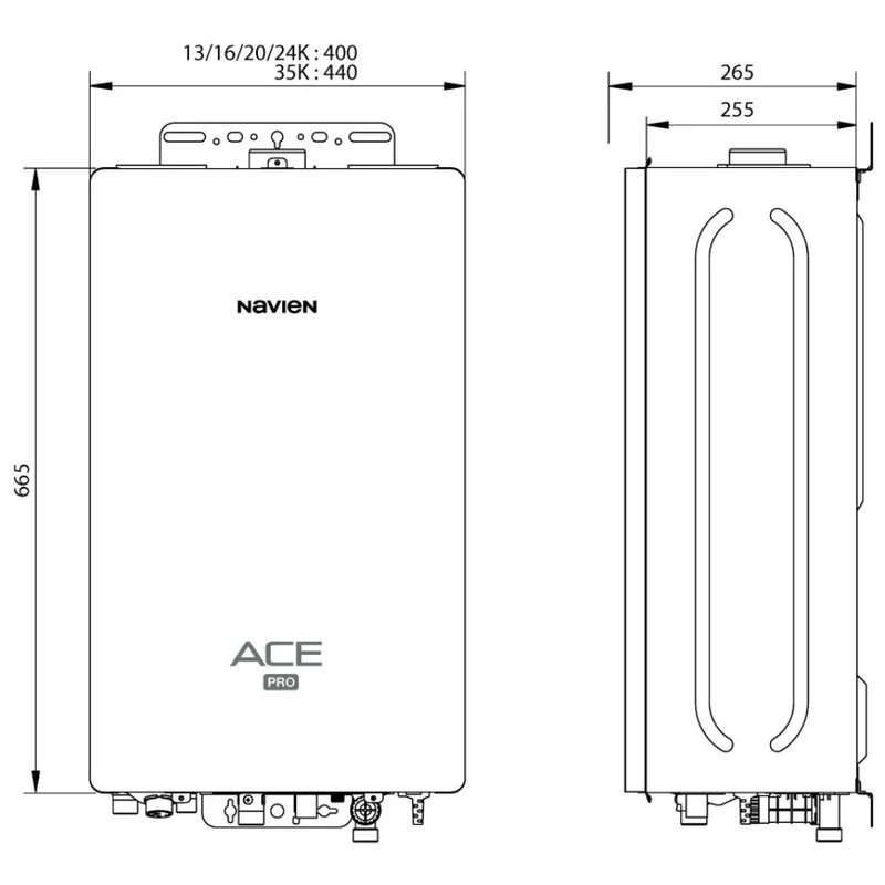 Газовый котел Navien Ace Pro 30k+Дымоход 4