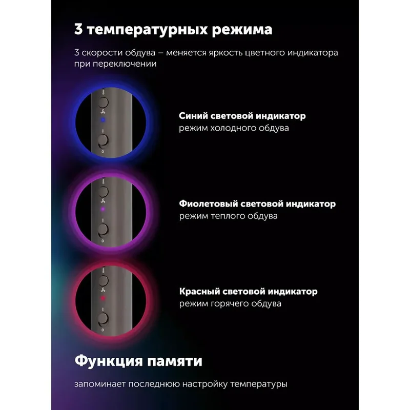 Фен Polaris PHD-3004 Графитовый 6