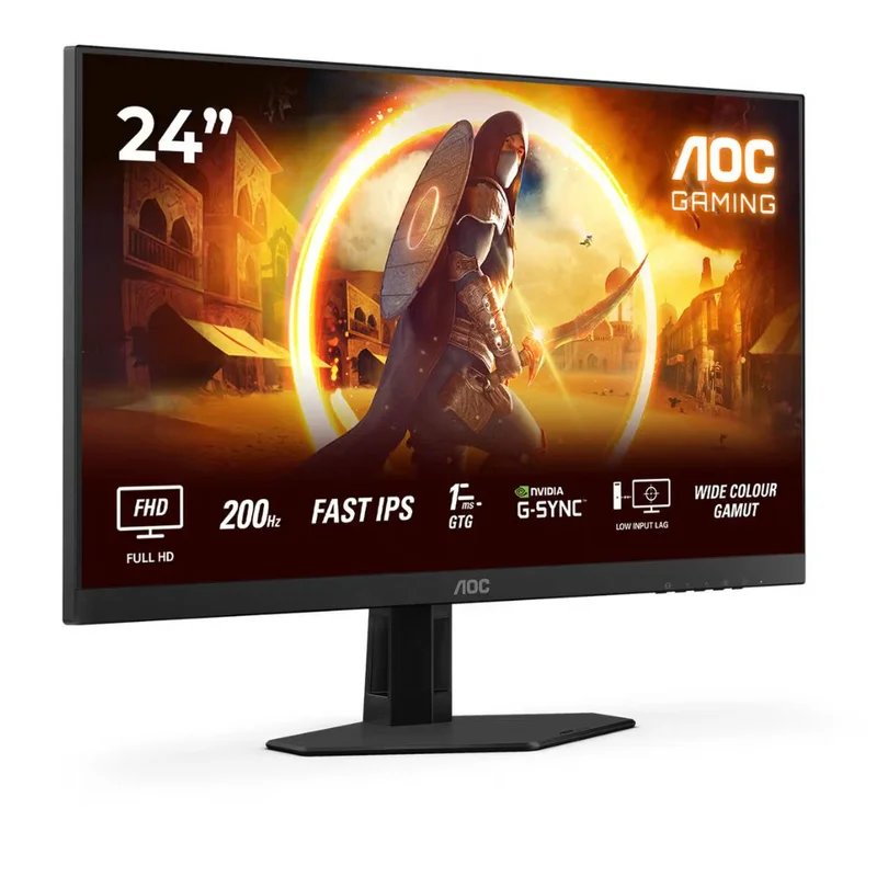 Монитор Игровой 23,8" AOC 24G4HRE 1920x1080 16:9 IPS 200ГЦ (2HDMI+DP) Black 6