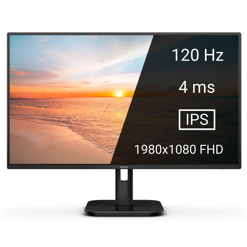 Монитор 23,8" PHILIPS 24E1N1100A 1920x1080 16:9 IPS 120ГЦ (HDMI+VGA) Black