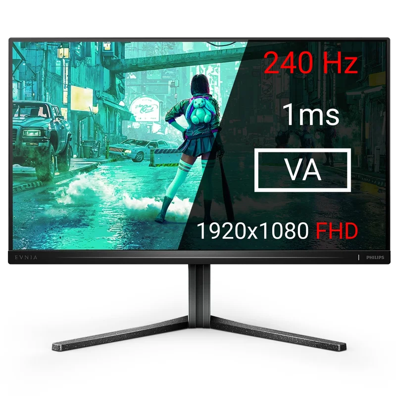 Монитор 24,5" PHILIPS 25M2N3200W 1920x1080 16:9 VA 240ГЦ (2HDMI+DP) Black
