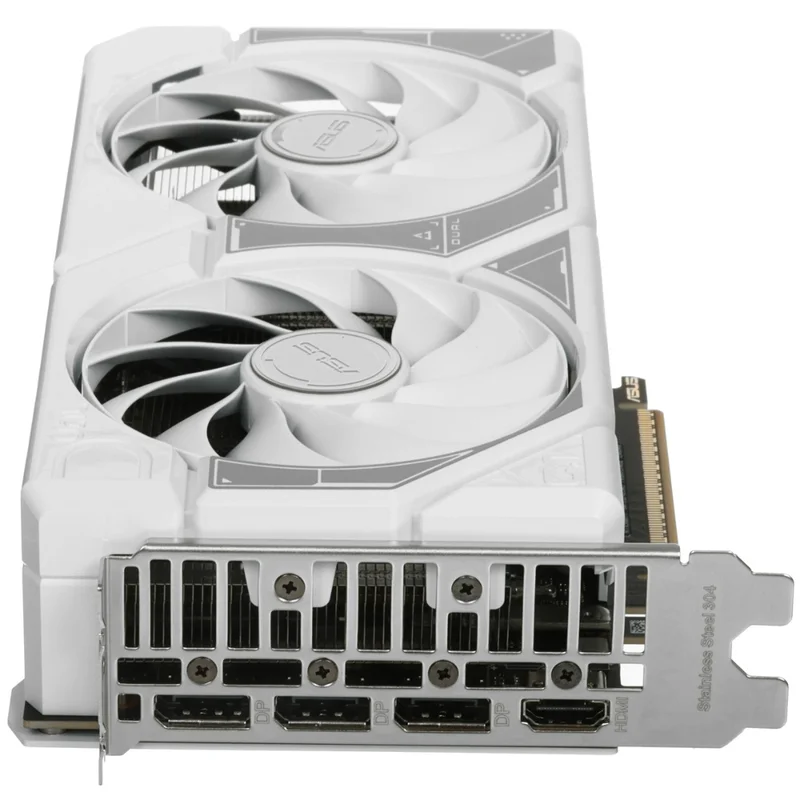 Видеокарта ASUS RTX 5060 Ti DUAL OC 16GB WHITE 128bit/G7 (HDMI+3DP)[DUAL-RTX5060TI-O16G-WHITE] 2