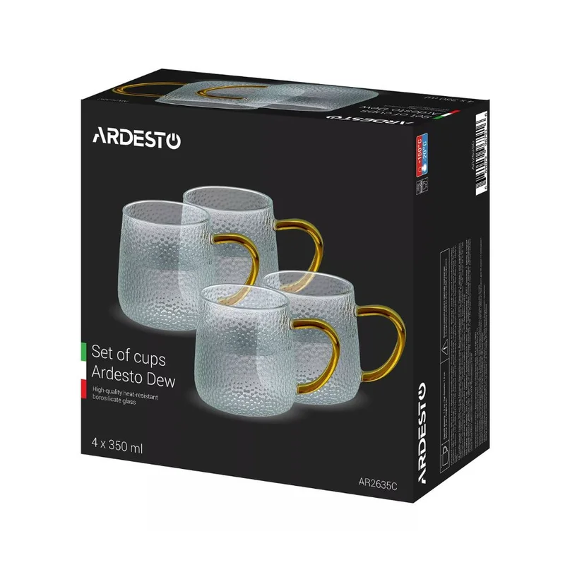 Набор чашек 350мл 4шт Dew Ardesto AR2635C 3
