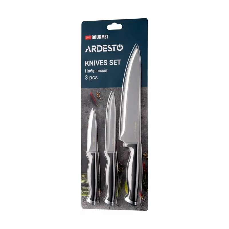 Набор ножей 3пр. Gemini Gourmet Ardesto AR2103BL 2