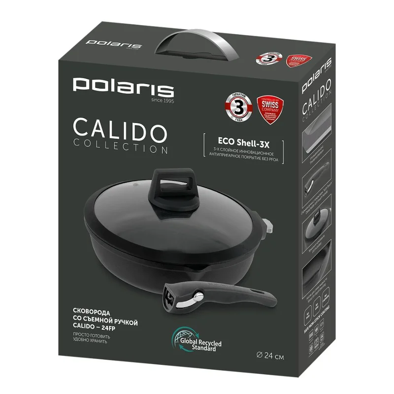 Сковорода 24см ст/кр Polaris Calido-24FP 7