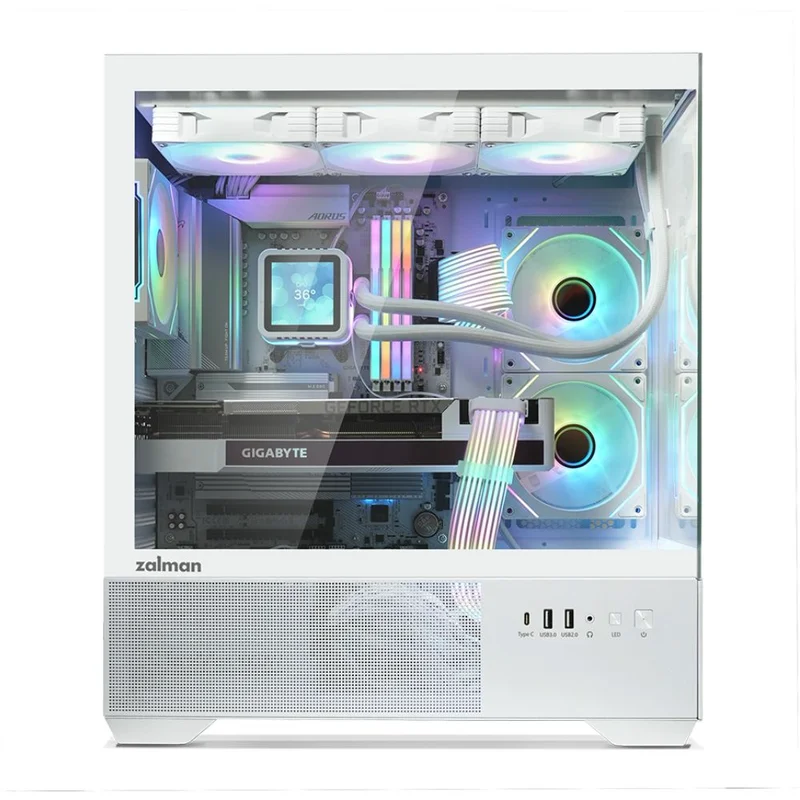 Компьютерный корпус Zalman Chronix V2, ATX, White 4