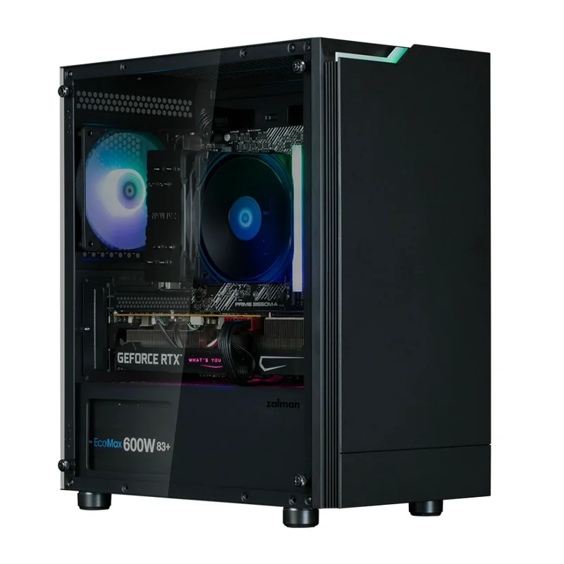 Компьютерный корпус Zalman T4 Plus, mATX, Black 6