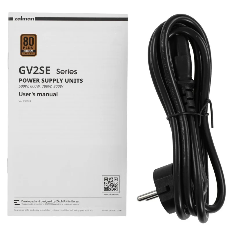 Блок питания Zalman GV2SE 600W 80+ Bronze (ZM600-GV2SE) 6