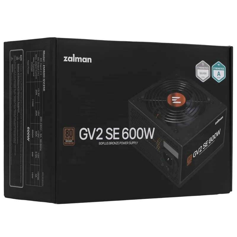 Блок питания Zalman GV2SE 600W 80+ Bronze (ZM600-GV2SE) 7