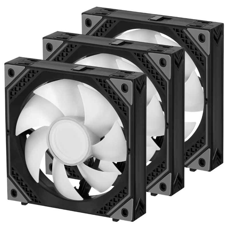 Комплект вентиляторов 2E Gaming Air Cool ACF120MB-ARGB, 3x120мм, Black 5