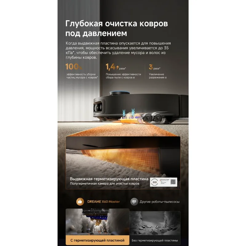 Робот-пылесос Dreame X60 Master 14