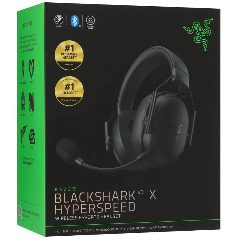 Игровая гарнитура беспроводная Razer BlackShark V3 X HyperSpeed, Black (RZ04-05420100-R3M1) 11