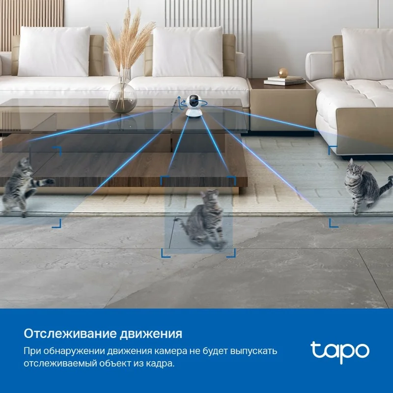 WiFi камера TP-Link Tapo TC72, 4MP поворотно-наклонная камера с ИИ (Tapo TC72) 8
