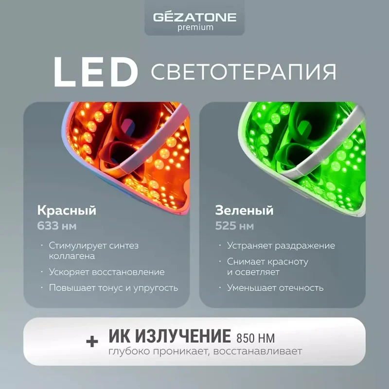 Прибор для ухода за кожей Gezatone LED маска m1050 6