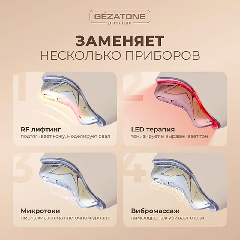 Прибор для ухода за кожей Gezatone микротоки+RF Lifting m1615 6
