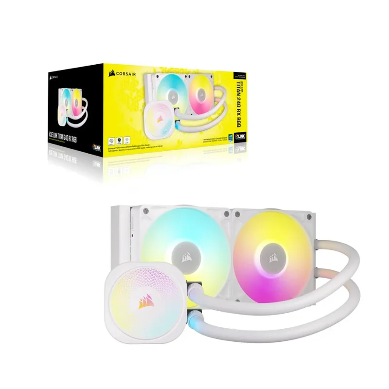 Система жидкостного охлаждения для CPU Corsair iCUE LINK TITAN 240 RX RGB White [CW-9061020-WW] 2
