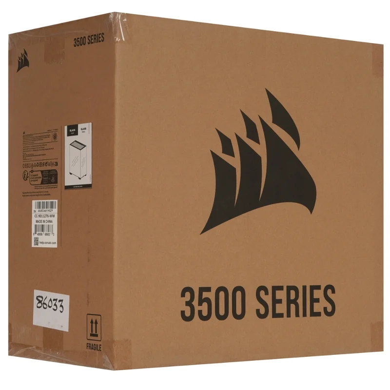 Кейс Corsair 3500X MidTower, window, Black EATX [CC-9011276-WW] 5