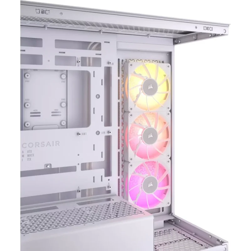 Кейс Corsair iCUE LINK 3500X RGB MidTower, window, White EATX [CC-9011281-WW] 3